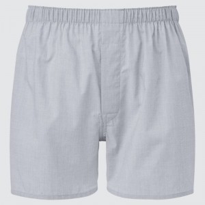Sous Vêtement Uniqlo Woven Broadcloth Boxer Homme Grise | 8889584