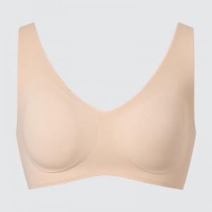 Soutien Gorge Uniqlo Wireless Ultra Relax Femme Beige | 1076013