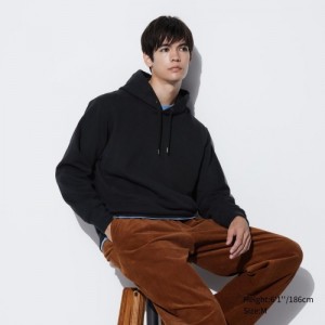 Sweat a Capuche Uniqlo Sweat Pullover Femme Noir | 5400373