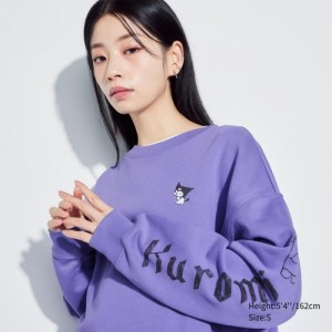 Sweats Uniqlo Sanrio characters Long-Sleeve Femme Violette | 4007646