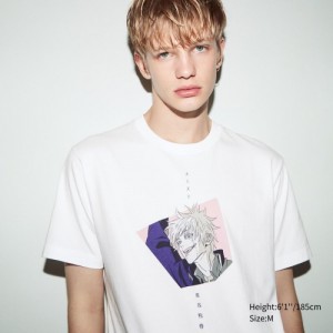 T Shirts Uniqlo Anime JUJUTSU KAISEN Season 2 UT Short-Sleeve Femme Blanche | 3137365
