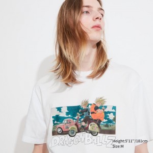 T Shirts Uniqlo Dragon Ball Ut Short-sleeve Graphic Homme Blanche | 6348898