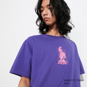 T Shirts Uniqlo Dragon Ball Ut Short-sleeve Graphic Homme Violette | 5894901