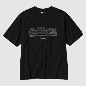 T Shirts Uniqlo Keith Haring UT Short Sleeve Femme Noir | 7887461