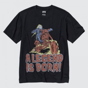 T Shirts Uniqlo MAGIC FOR ALL FOREVER UT Short-Sleeve Femme Noir | 4447501