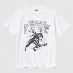 T Shirts Uniqlo MAGIC FOR ALL FOREVER UT Short-Sleeve Femme Blanche | 3304359