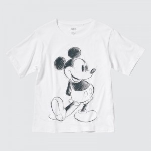 T Shirts Uniqlo Magic For All Classics Short-Sleeve UT Femme Blanche | 1566999