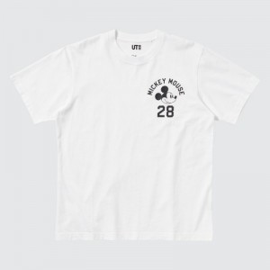 T Shirts Uniqlo Magic For All Favorites UT Short-Sleeve Femme Blanche | 2647448