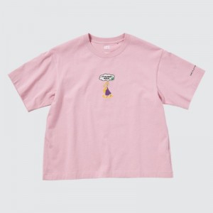 T Shirts Uniqlo Magic For All Favorites UT Short-Sleeve Femme Violette | 9831945