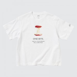 T Shirts Uniqlo Magic For All Favorites UT Short-Sleeve Femme Blanche | 1239860