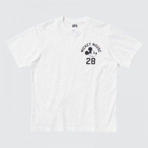 T Shirts Uniqlo Magic For All Favorites Ut Short-sleeve Graphic Homme Blanche | 4083103