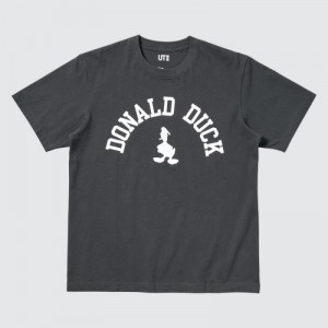 T Shirts Uniqlo Magic For All Favorites UT Short-Sleeve Femme Grise | 13800