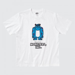 T Shirts Uniqlo Magic For All Timeless Favorites Ut Short-sleeve Graphic Homme Blanche | 8379133