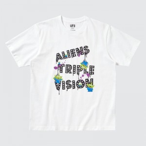 T Shirts Uniqlo Magic For All Timeless Favorites Ut Short-sleeve Graphic Homme Blanche | 5729840