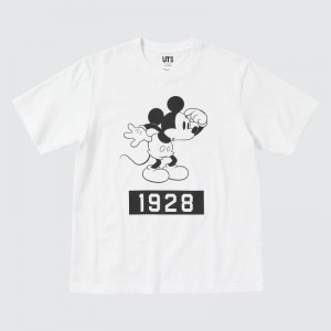 T Shirts Uniqlo Magic For All Timeless Favorites Ut Short-sleeve Graphic Homme Blanche | 5131350