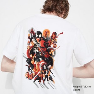 T Shirts Uniqlo Marvel Art Collection By Mondo Ut Short Sleeve Graphic Homme Blanche | 2091589