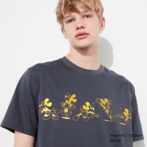 T Shirts Uniqlo Mickey Shines UT Short-Sleeve Femme Grise | 5320986