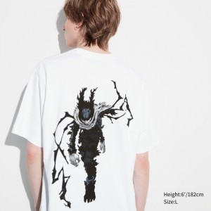 T Shirts Uniqlo My Hero Academia Ut Short-sleeve Graphic Homme Blanche | 549225