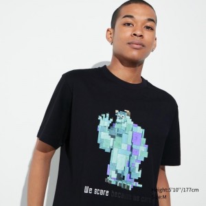T Shirts Uniqlo Pixar Art Ut Short-sleeve Graphic Adam Lister Homme Noir | 9753051