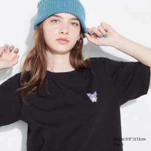 T Shirts Uniqlo Sanrio characters UT Short-Sleeve Femme Noir | 6014252