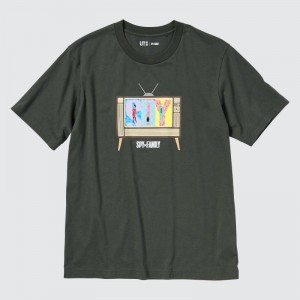 T Shirts Uniqlo Spy X Family Ut Short-sleeve Graphic Homme Grise | 2658972