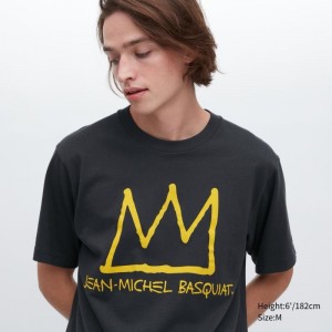 T Shirts Uniqlo Ut Archive Ut Short Sleeve Graphic Jean-michel Basquiat Homme Grise | 1296703