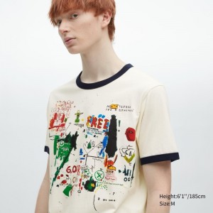 T Shirts Uniqlo Ut Archive Ut Short Sleeve Graphic Jean-michel Basquiat Homme Blanche | 8601122