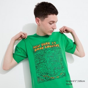T Shirts Uniqlo Ut Archive Ut Short Sleeve Graphic Keith Haring Homme Vert | 2319255