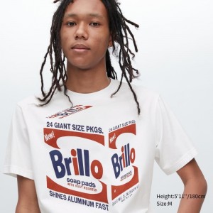 T Shirts Uniqlo Ut Archive Ut Short Sleeve Graphic Andy Warhol Homme Blanche | 6628334