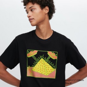 T Shirts Uniqlo Ut Archive Ut Short Sleeve Graphic Keith Haring Homme Noir | 4167291