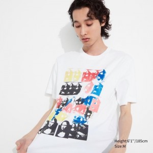 T Shirts Uniqlo Ut Archive Ut Short Sleeve Graphic Andy Warhol Homme Blanche | 9386635