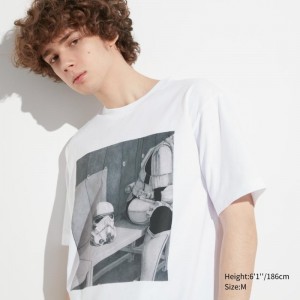 T Shirts Uniqlo Utgp2023: Magic For All Ut Short-sleeve Graphic Jim Chen-hsiang Hu Homme Blanche | 1377407
