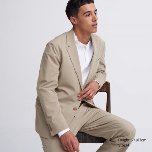 Vestes Uniqlo Airsense Cotton Like Ultra Light Homme Beige | 9573853