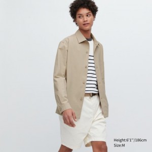 Vestes Uniqlo Airsense Shirt Ultra Light Shirt Homme Beige | 2343673