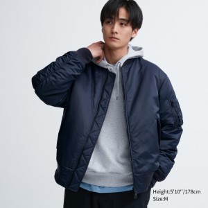 Vestes Uniqlo Ma-1 Homme Bleu Marine | 5531533