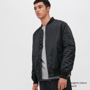 Vestes Uniqlo Ma-1 Homme Noir | 7129473