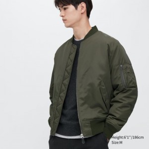 Vestes Uniqlo Ma-1 Homme Vert Olive | 5131456