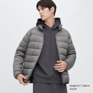 Vestes Uniqlo Ultra Light Down 3d Cut Narrow Quilt Homme Grise | 4355417