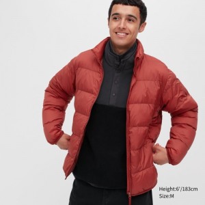 Vestes Uniqlo Ultra Light Down 3d Cut Wide Quilt Homme Orange | 9956854