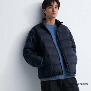 Vestes Uniqlo Ultra Light Down 3d Cut Wide Quilt Homme Bleu Marine | 662478