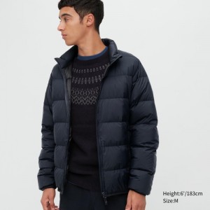 Vestes Uniqlo Ultra Light Down 3d Cut Wide Quilt Homme Bleu Marine | 3161155