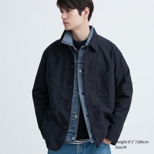 Vestes Uniqlo Utility Homme Bleu | 6725256