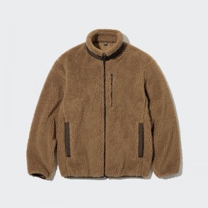 Vestes Uniqlo Windproof Outer Fleece Homme Marron | 5194696