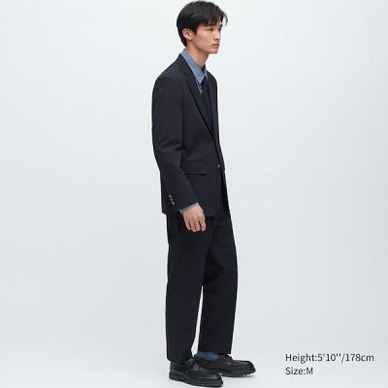 Blazer Uniqlo Comfort Femme Bleu Marine | 654699