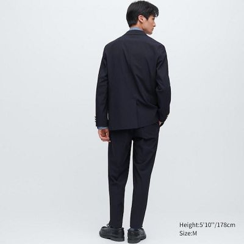 Blazer Uniqlo Comfort Femme Bleu Marine | 654699