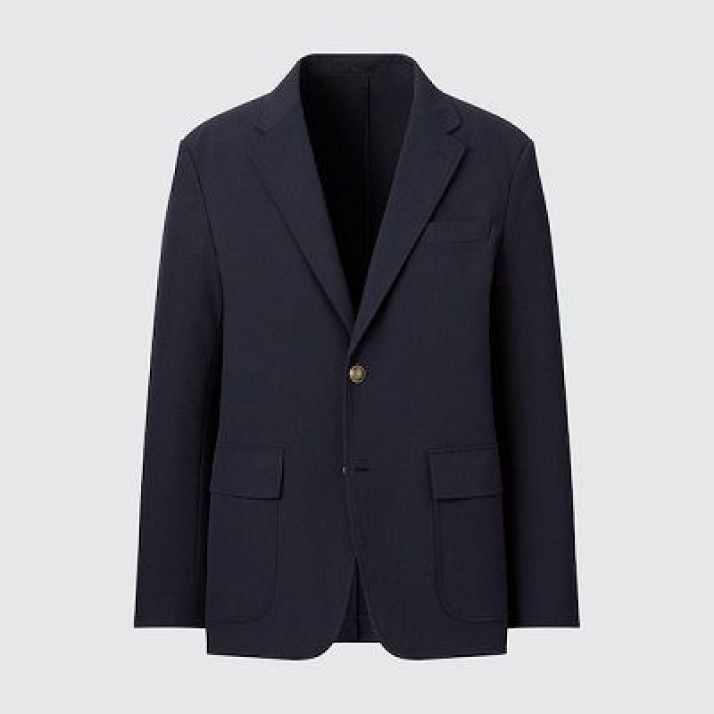 Blazer Uniqlo Comfort Femme Bleu Marine | 654699