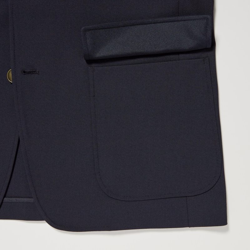 Blazer Uniqlo Comfort Homme Bleu Marine | 7190373