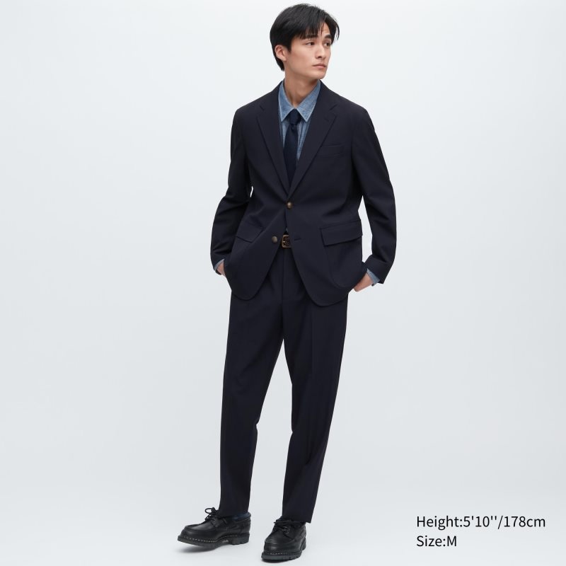 Blazer Uniqlo Comfort Homme Bleu Marine | 7190373