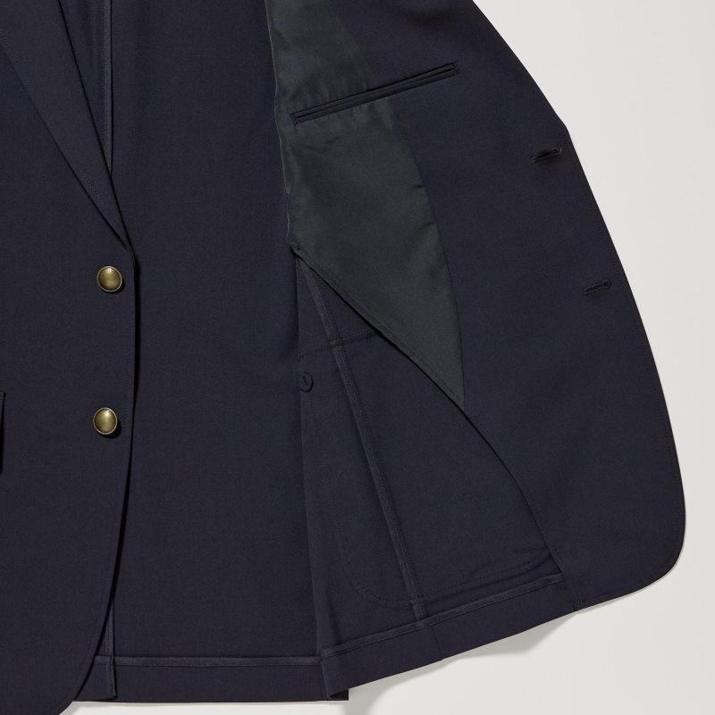 Blazer Uniqlo Comfort Homme Bleu Marine | 7190373