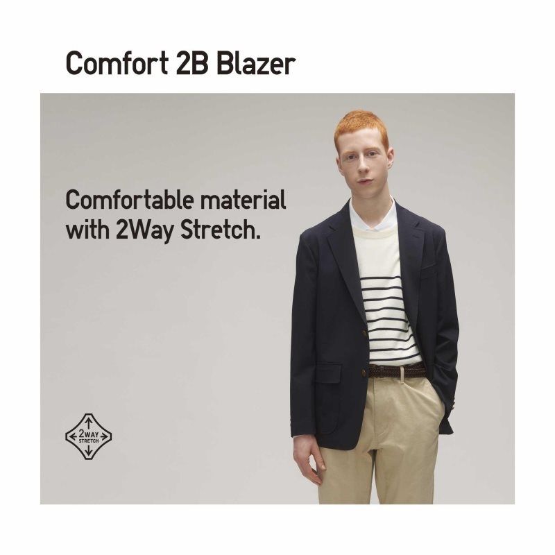 Blazer Uniqlo Comfort Homme Bleu Marine | 7190373